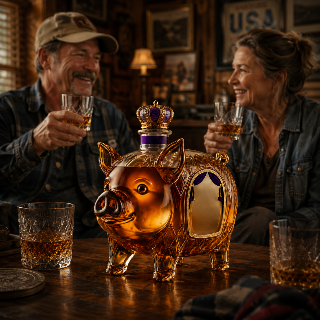 Whisky Bottle - Pig Edition