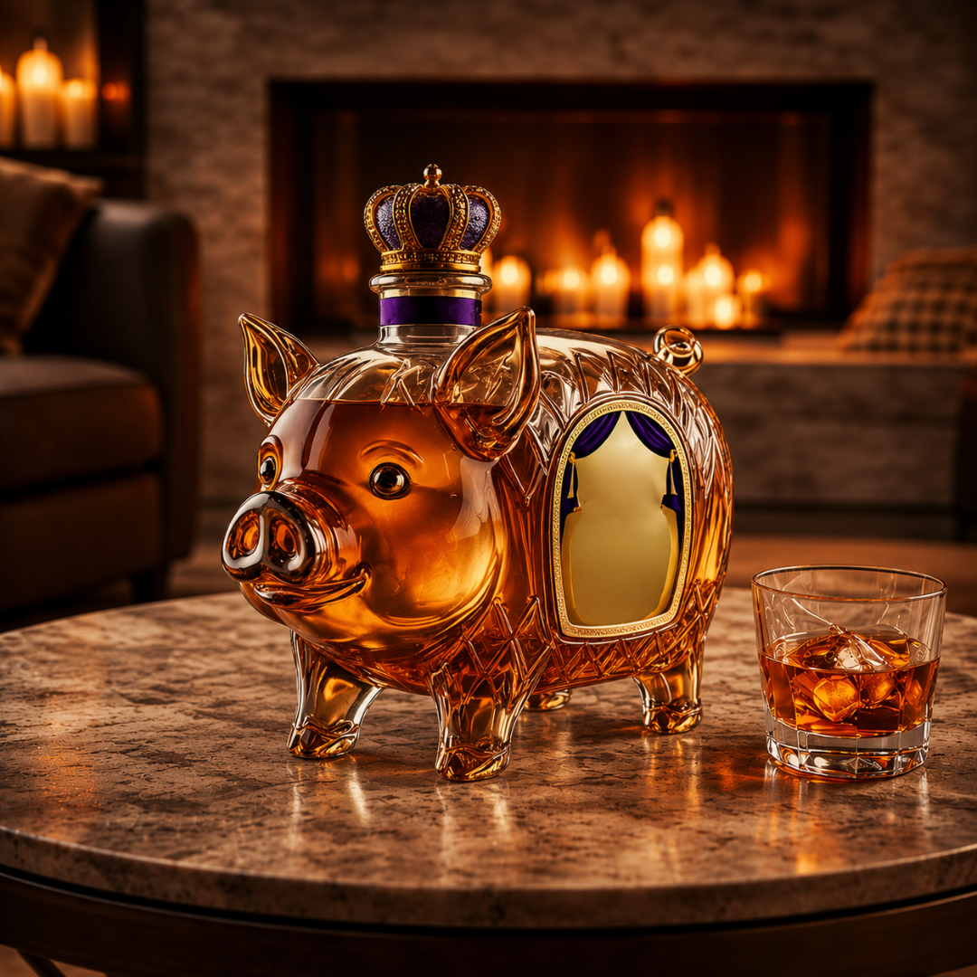 Whisky Bottle - Pig Edition